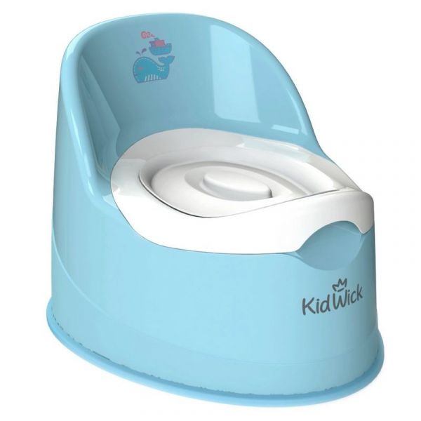 Детский горшок KidWick Гигант kw060202 от 1 года до 5 лет голубой/белый
