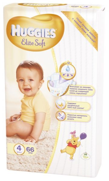 Подгузники Huggies Elite Soft 4 (8-14 кг)