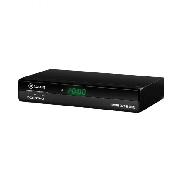 Ресивер DVB-T2 D-COLOR DC801HD черный