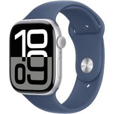 Умные часы Apple Watch SE 2024 2024 44 мм серебристый/синий [mxer3ll/a]