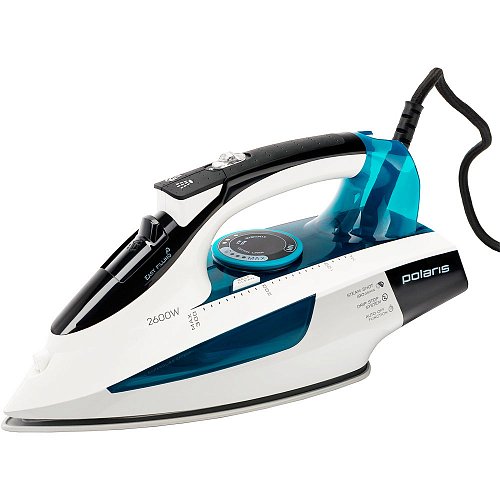 Утюг Polaris PIR 2695AK 2600 Вт белый/бирюзовый